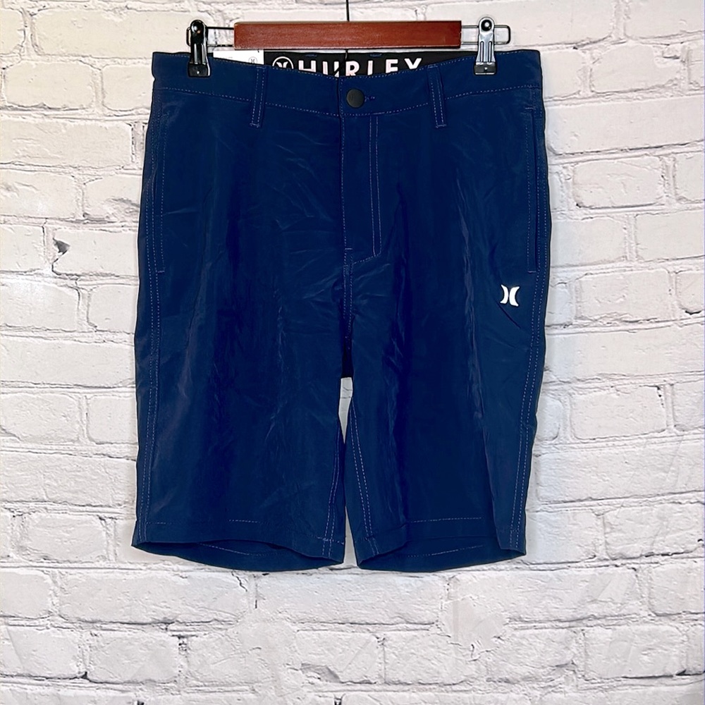 Hurley Navy Blue Hybrid Walk Shorts Size 30 Brand New W/Tags